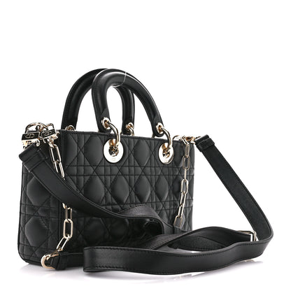 Christian Dior Lambskin Cannage Medium Lady D-Joy Black 3 of 10
