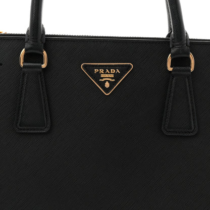 Prada Saffiano Medium Galleria Double Zip Tote Black 7 of 14