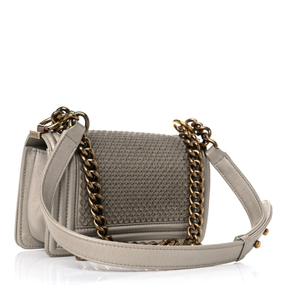 Chanel Metallic Lambskin Small Scaled Boy Flap Gold 3 of 13