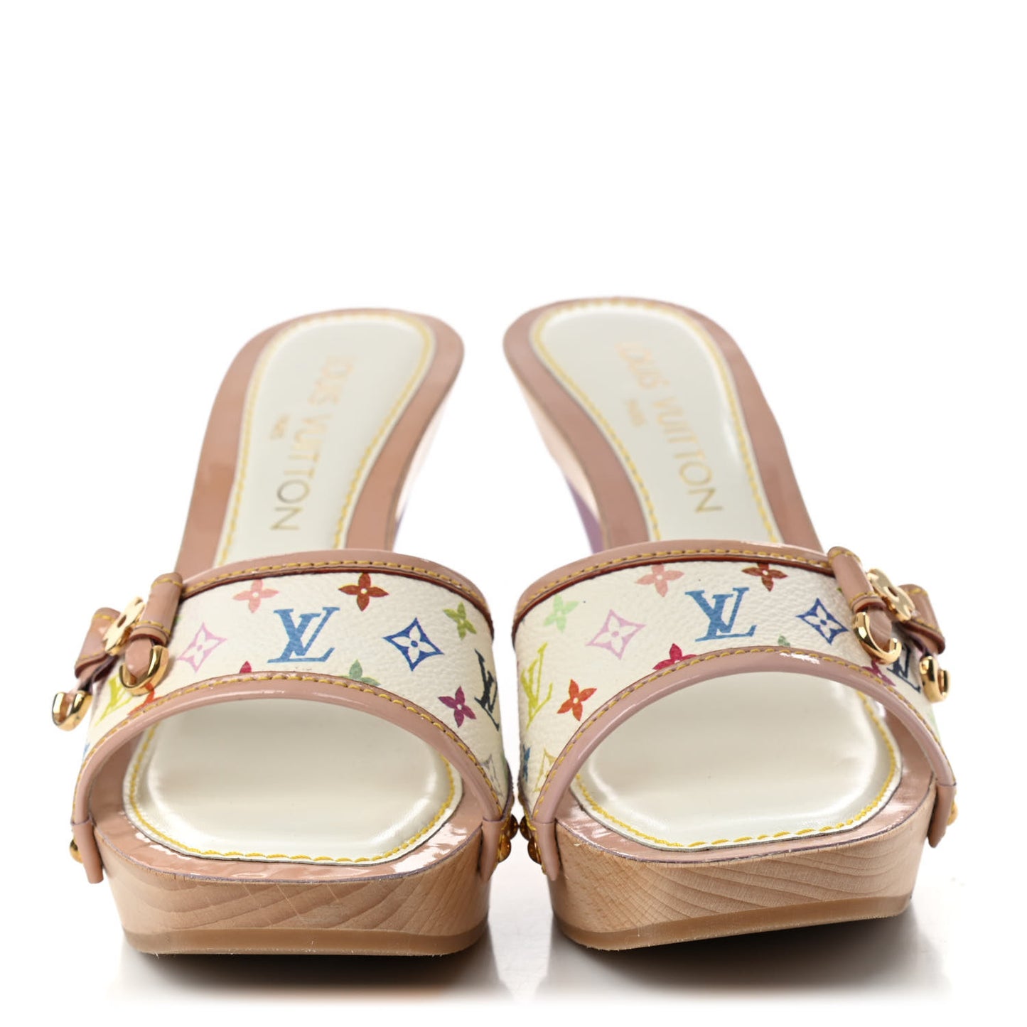Monogram Multicolor Sandal Mule 35.5 White