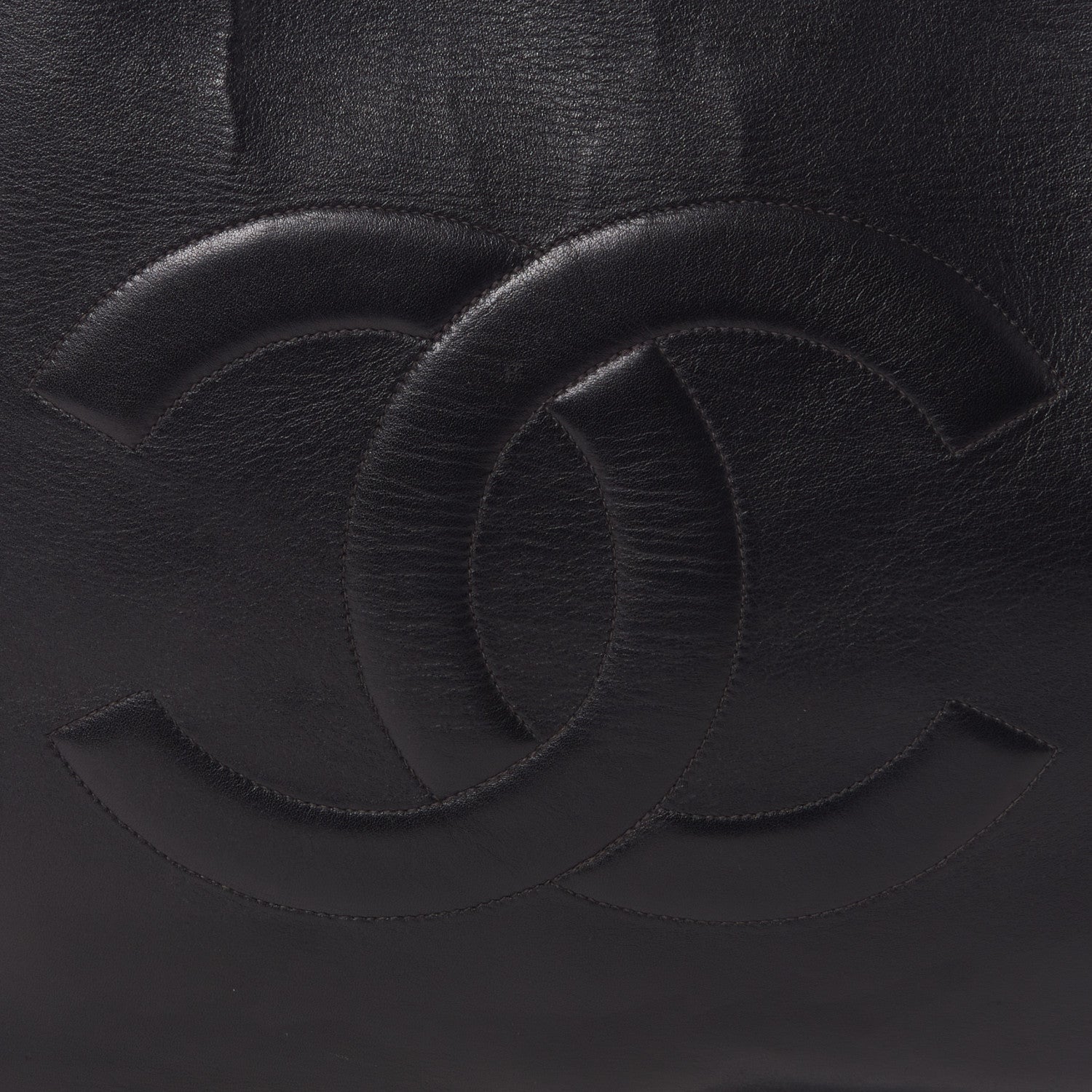 Chanel Lambskin CC Tote Black 7 of 10