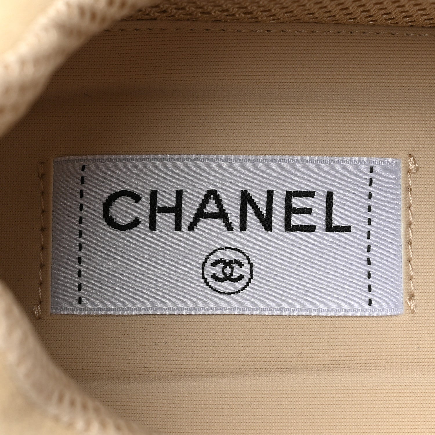 Chanel Suede Calfskin Logo Sneakers 39.5 Beige 8 of 10