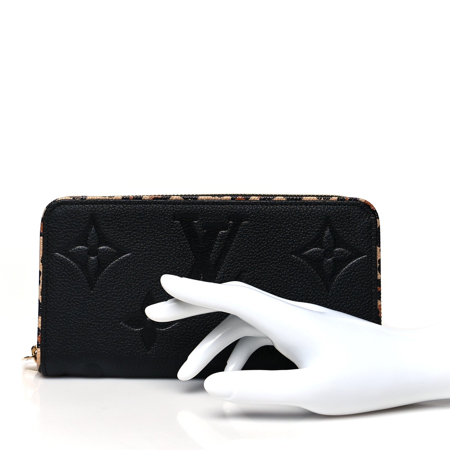 Louis Vuitton Empreinte Monogram Giant Wild At Heart Zippy Wallet Black 2 of 7