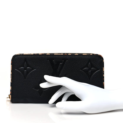 Louis Vuitton Empreinte Monogram Giant Wild At Heart Zippy Wallet Black 2 of 7