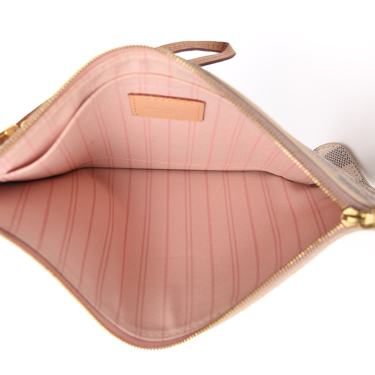 Louis Vuitton Damier Azur Neverfull MM GM Pochette Rose Ballerine 11 of 16