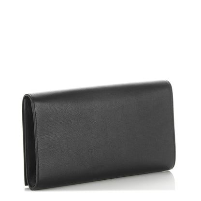 Saint Laurent Calfskin Monogram Large Belle De Jour Clutch Black 3 of 7