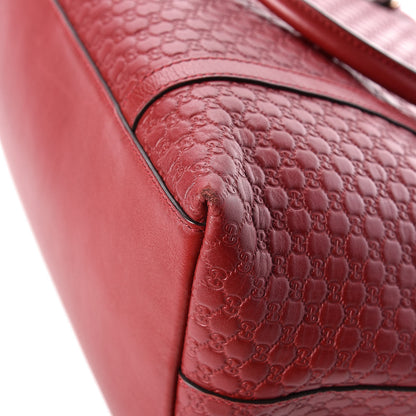 Gucci Soft Microguccissima Dome Satchel Red 17 of 19