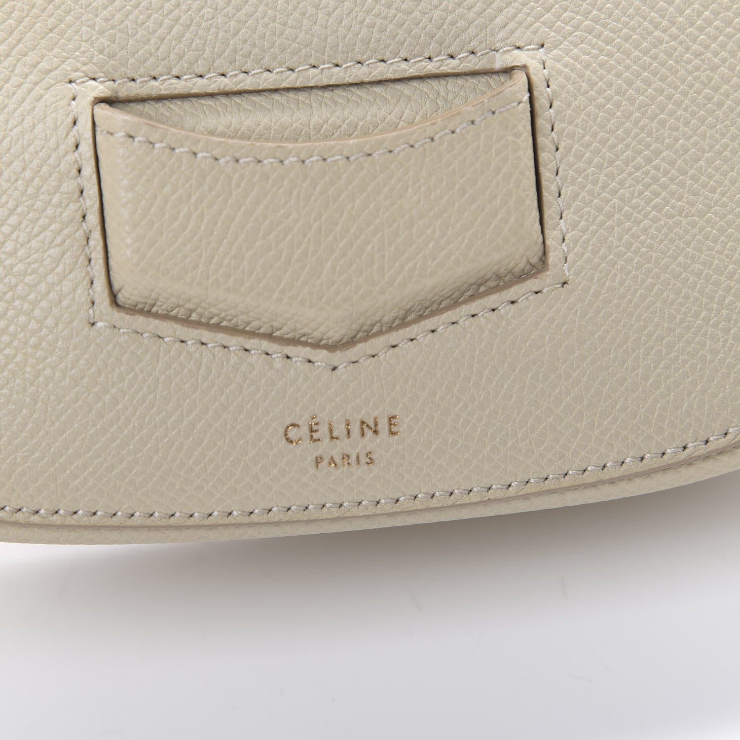 Celine Grained Calfskin Small Trotteur Linen 10 of 11