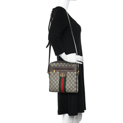 Gucci GG Supreme Monogram Web Small Ophidia Messenger Bag Brown 2 of 18