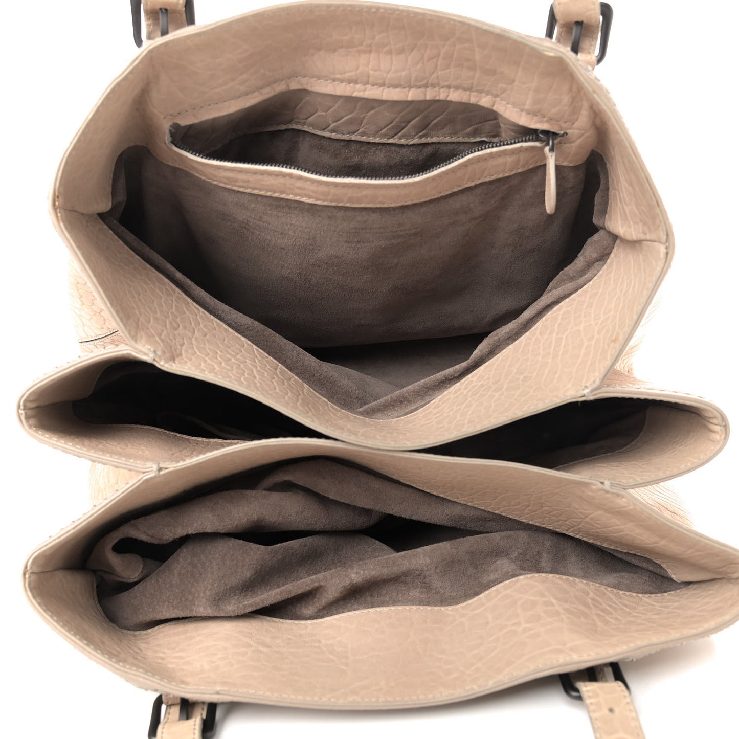 Nappa Intrecciato Punto Mocassino Roma Tote Cloth