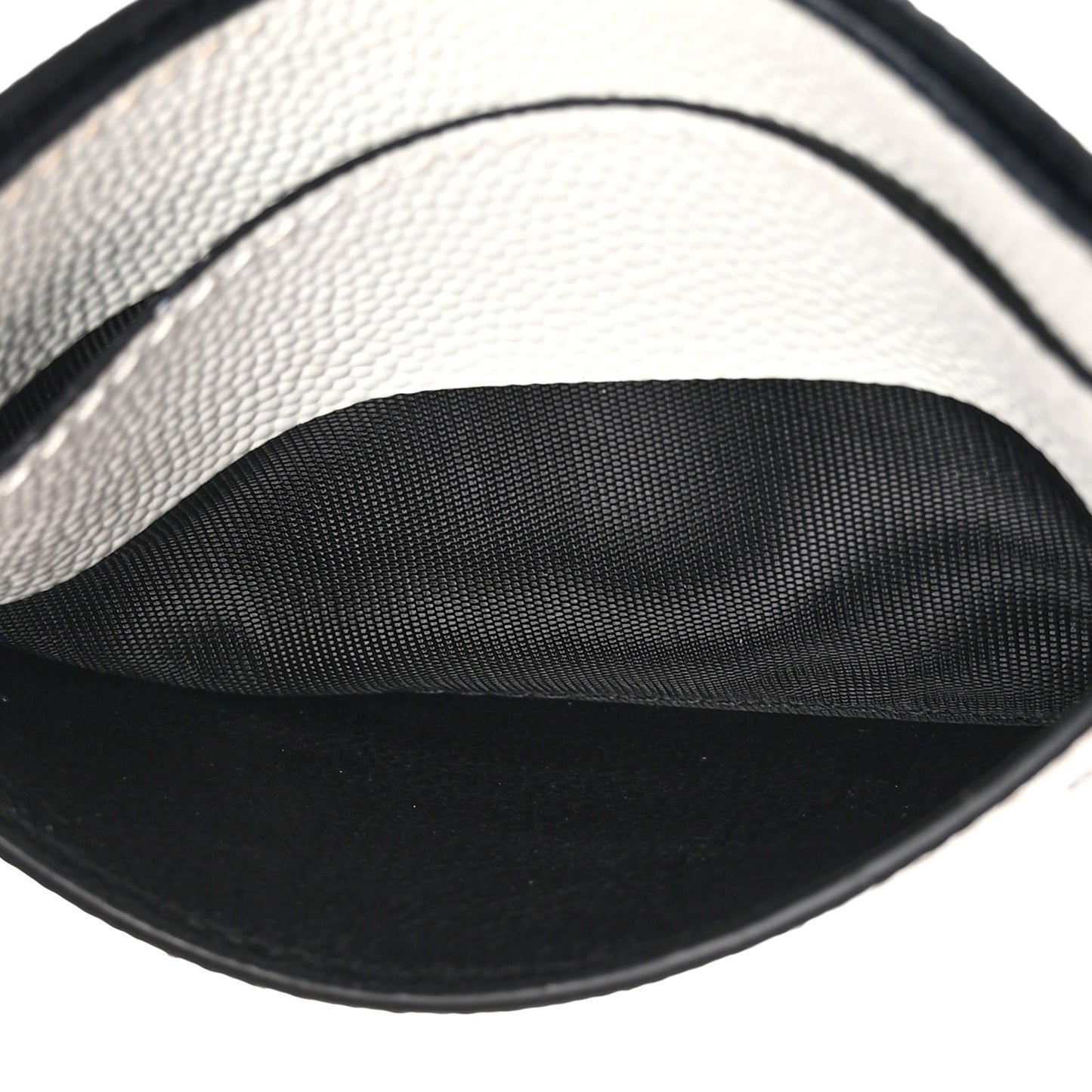 Grain De Poudre Geo Print Card Case White Black