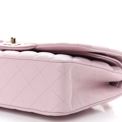 Chanel Caviar Quilted Medium Double Flap Light Pink 9 of 9