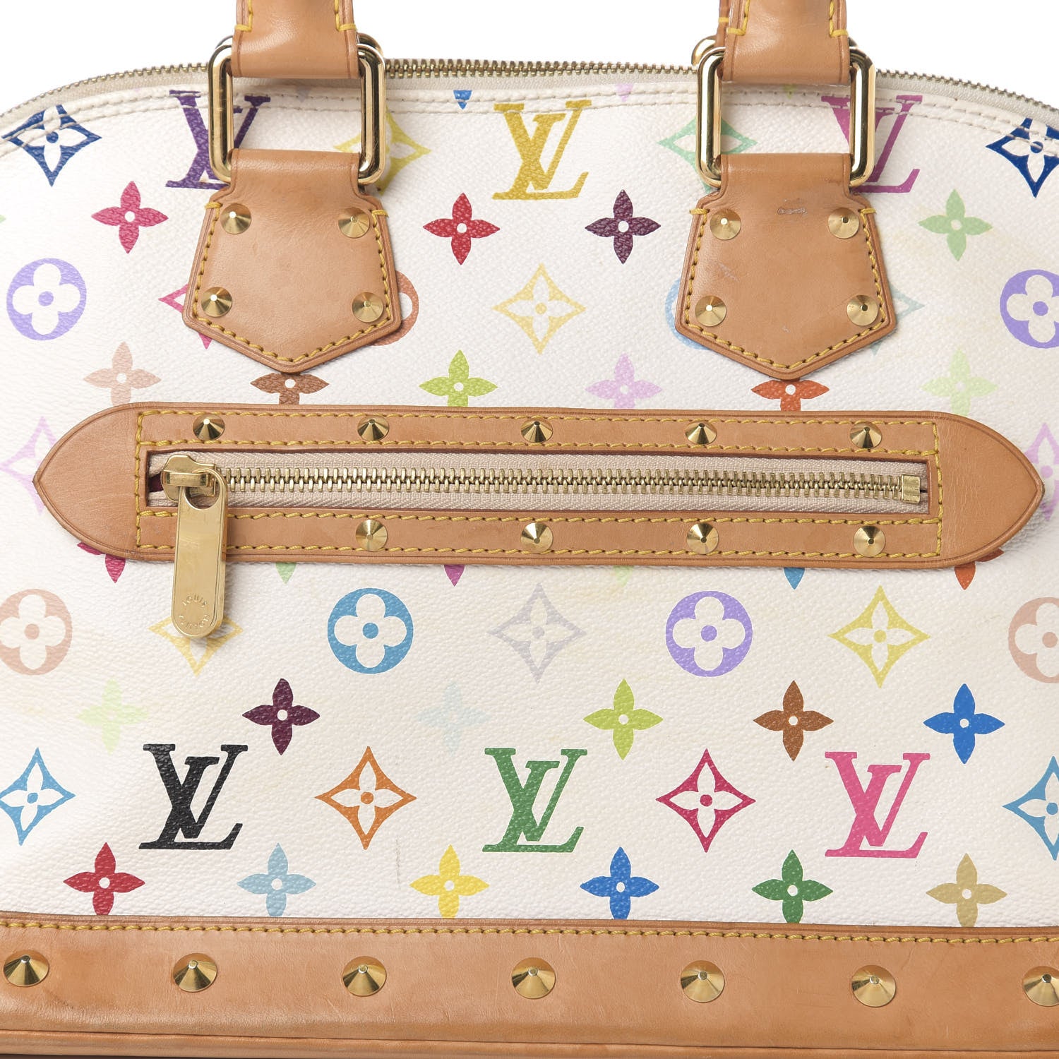 Louis Vuitton Monogram Multicolor Alma White 18 of 18