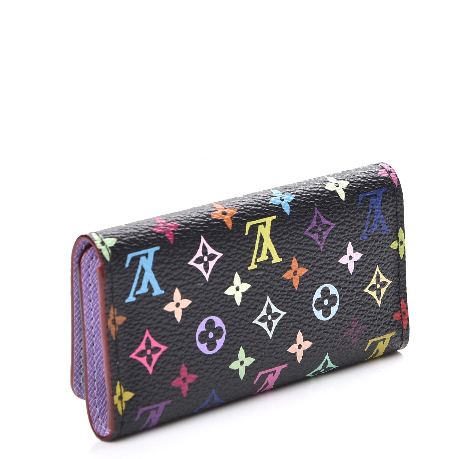Louis Vuitton Monogram Multicolor Multicles 4 Key Holder Black Violet 3 of 7