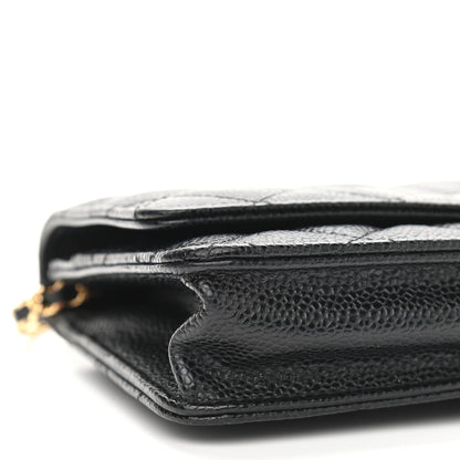 Chanel Caviar Quilted Wallet On Chain WOC Black 9 of 10
