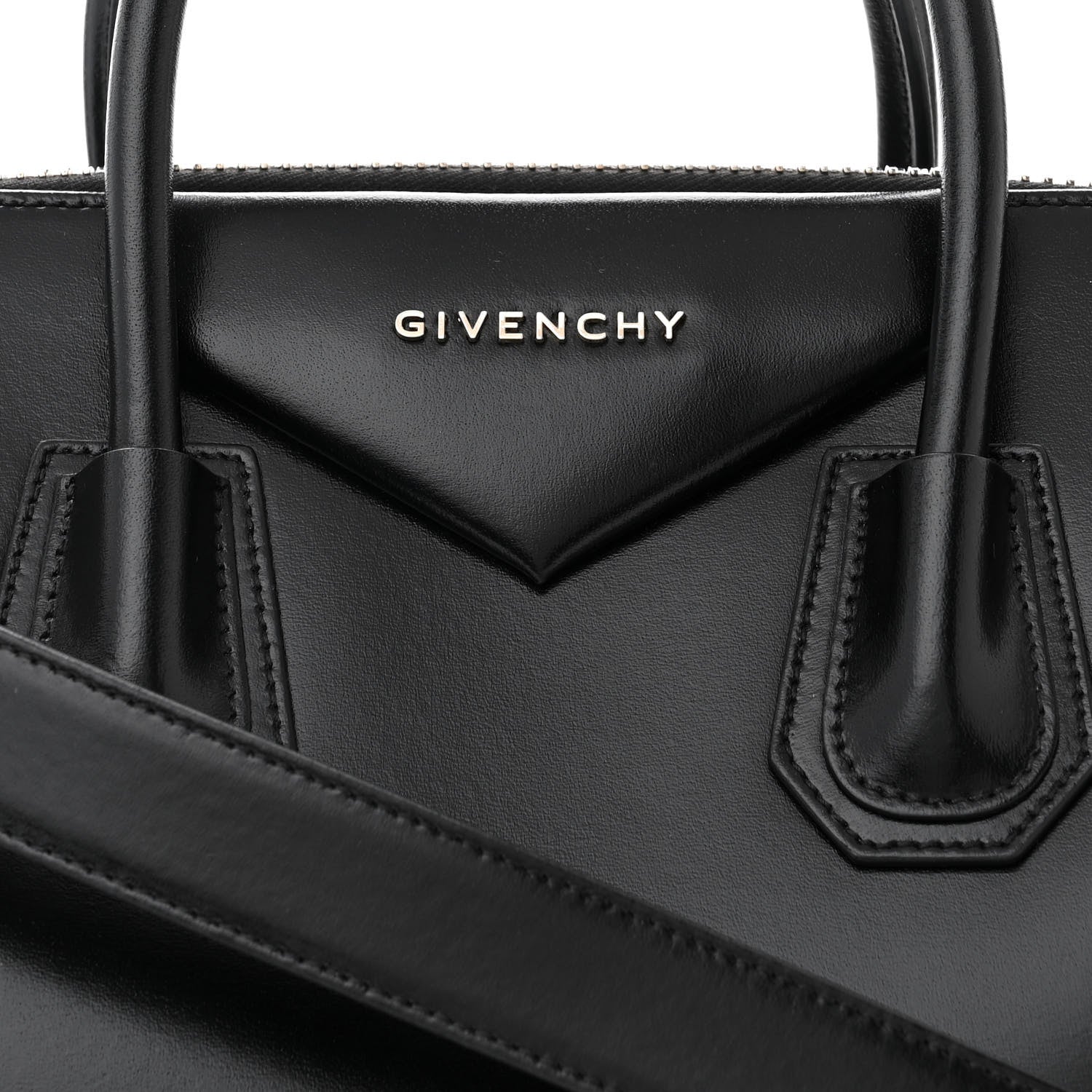 Givenchy Shiny Lord Calfskin Medium Antigona Black 8 of 10