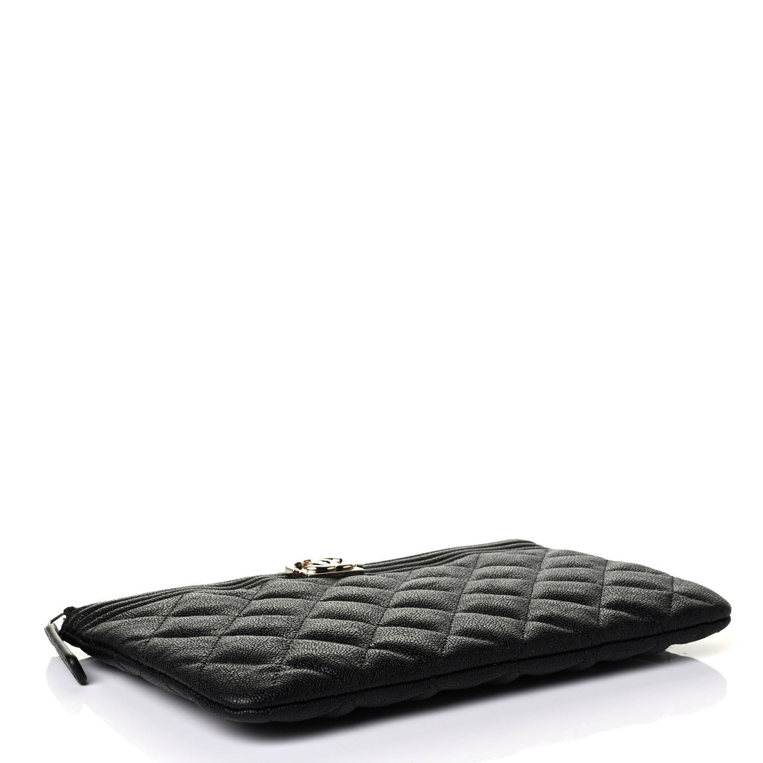 Chanel Caviar Quilted Small Boy Cosmetic Case Black 3 of 4