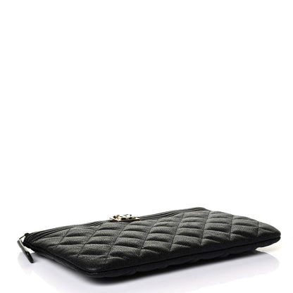 Chanel Caviar Quilted Small Boy Cosmetic Case Black 3 of 4