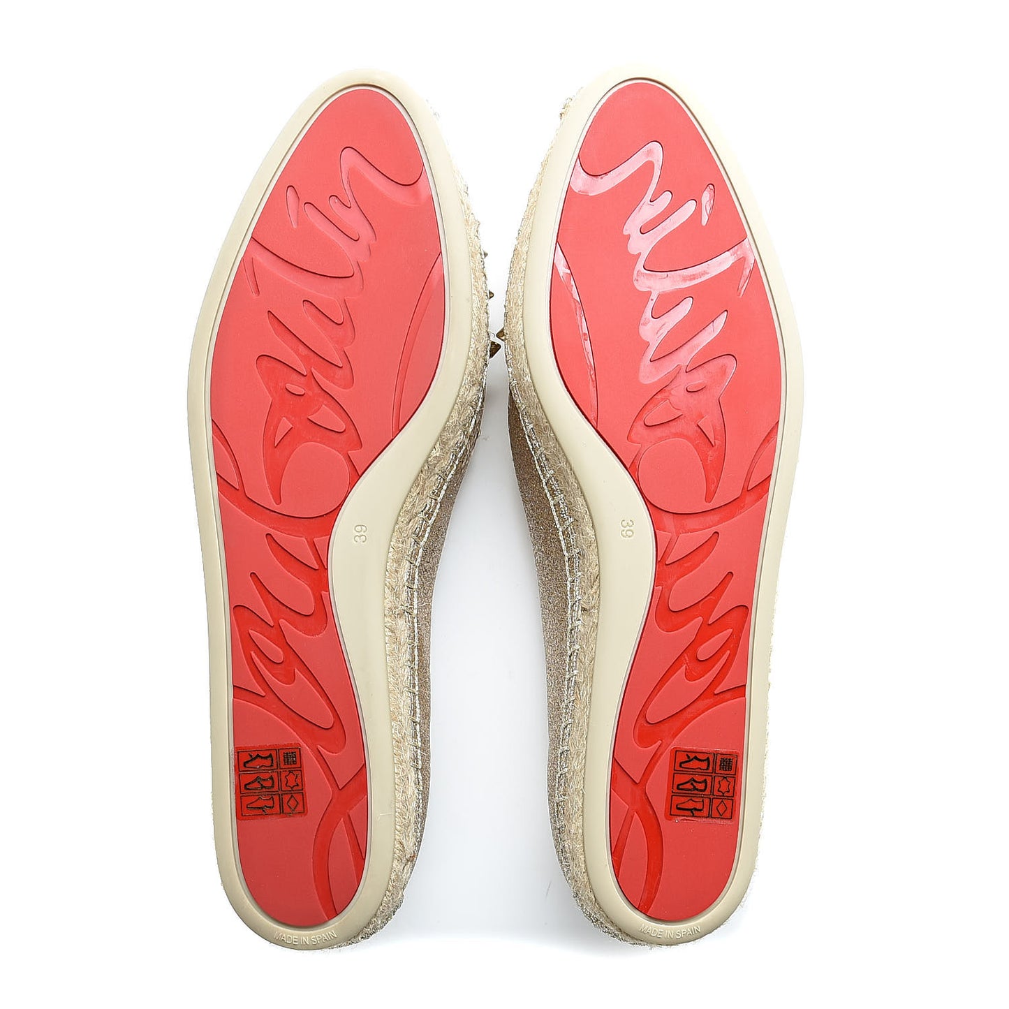 Glitter Aliochette Espadrilles 39 Platine Light Gold