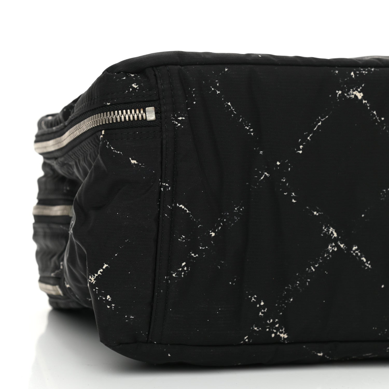 Chanel Nylon Travel Duffel Bag Black 10 of 12