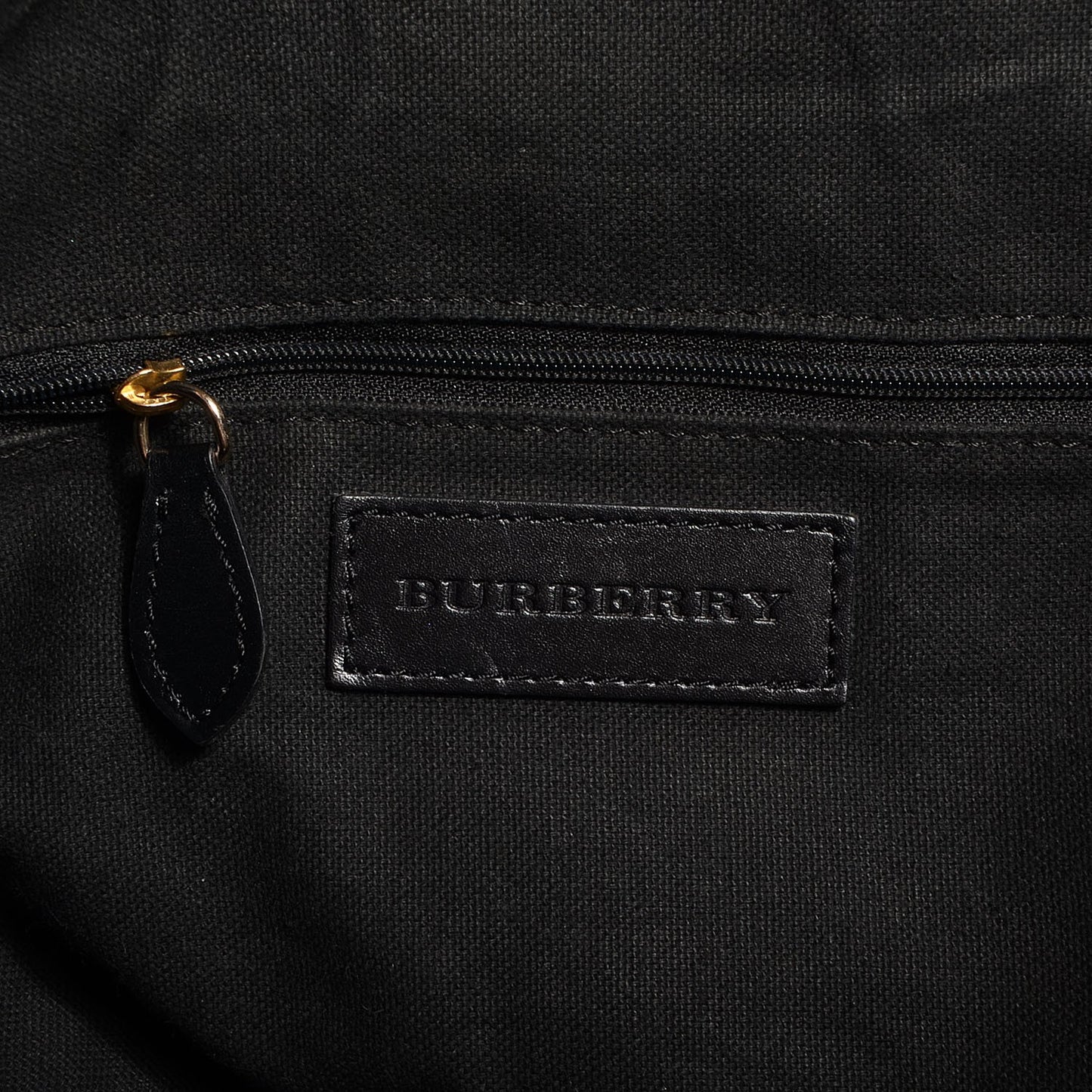 Pebbled Leather Large Canterbury Tote Black