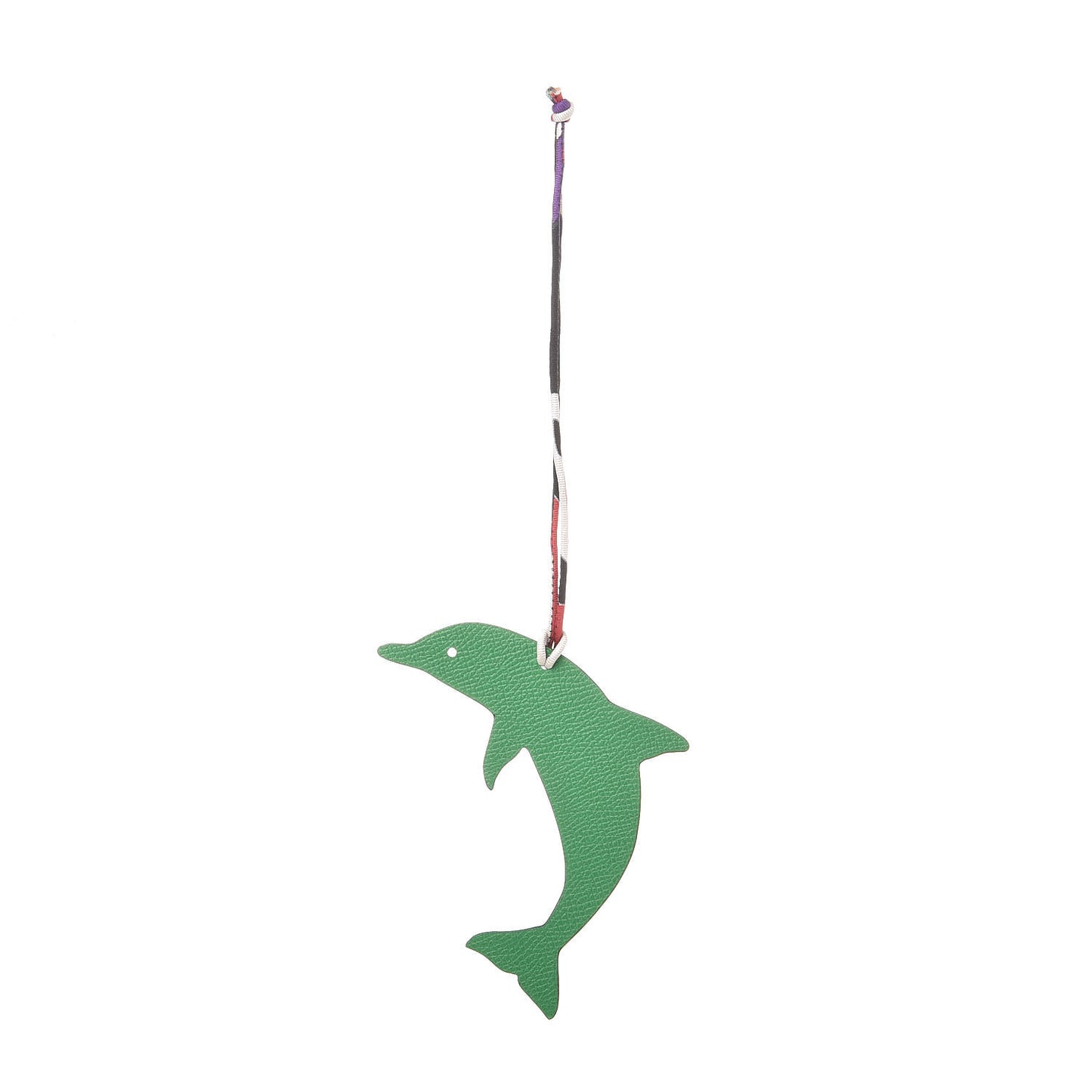Epsom Togo Petit H Dolphin Bag Charm Bamboo Craie