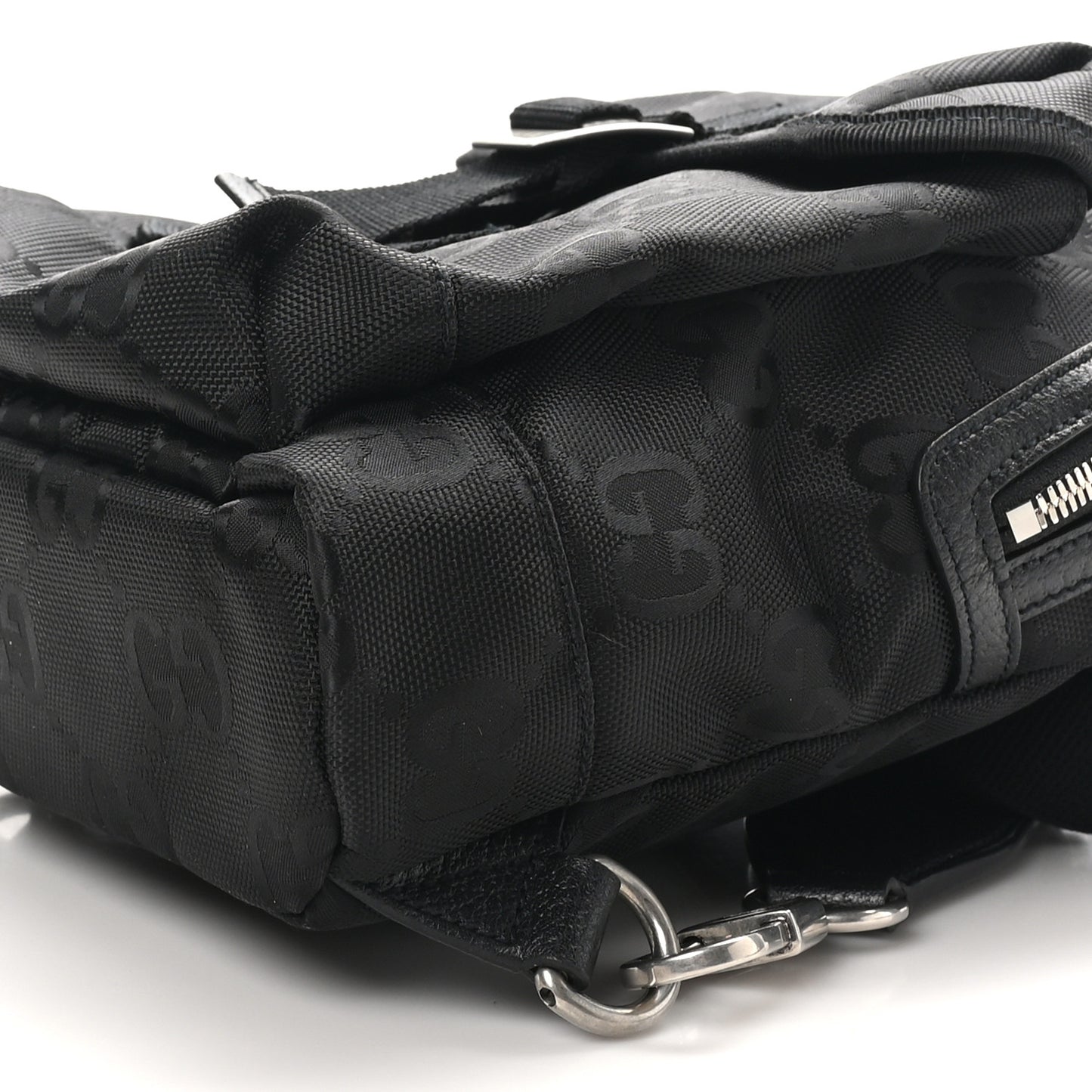 Econyl Nylon Monogram Off The Grid Sling Backpack Black