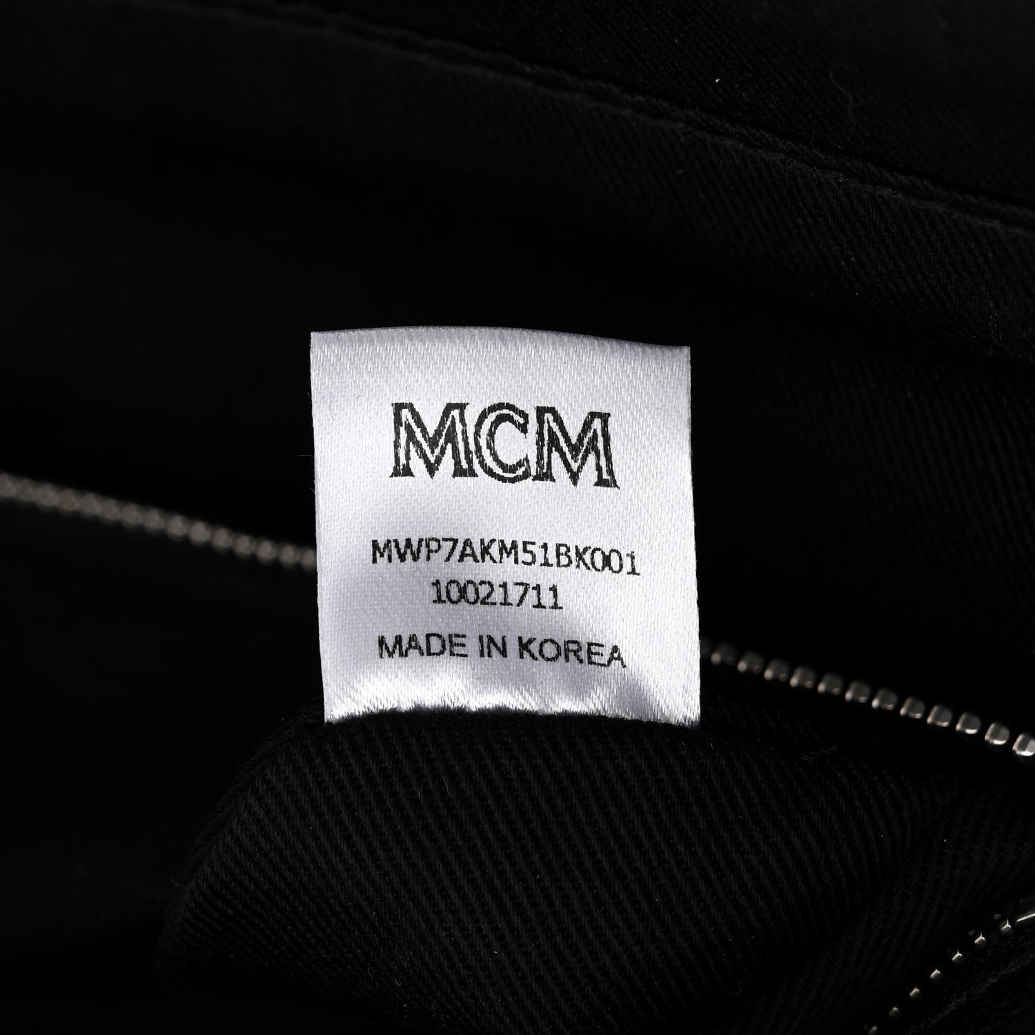 MCM Calfskin Ottomar Monogram Medium Klara Shopper Tote Black 6 of 11