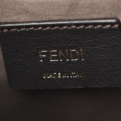 Fendi Raffia Vitello Seta F is Fendi Pequin Gingham Woven Mini Mon Tresor Bucket Bag Military Rosa Lollypop 6 of 11