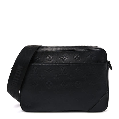 Louis Vuitton Calfskin Monogram Shadow Duo Messenger Black 1 of 10
