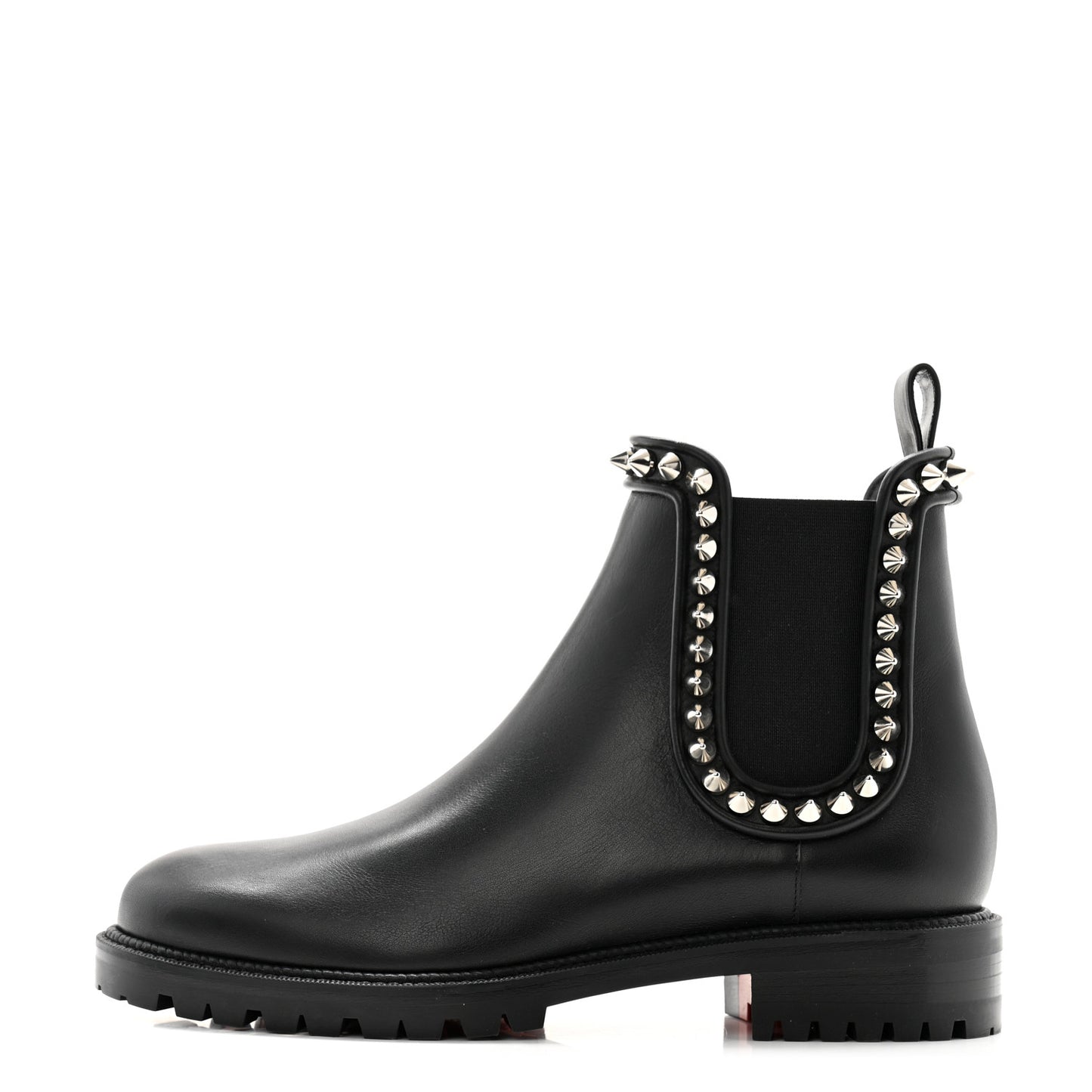 Nappa Spiked Capahutta Flat Chelsea Boots 40.5 Black