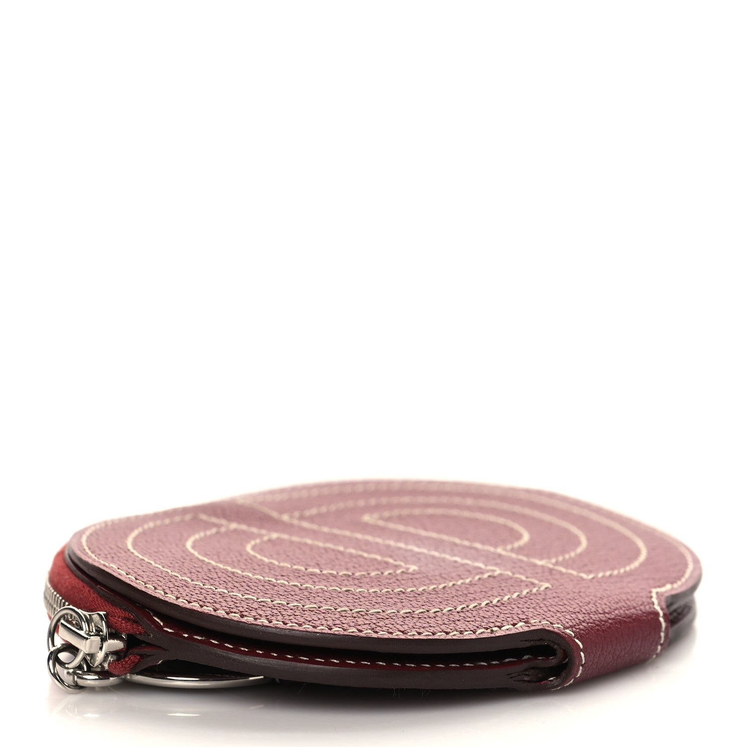 Hermes Chevre Mysore Mini In-The-Loop Card Holder Rouge H 4 of 7