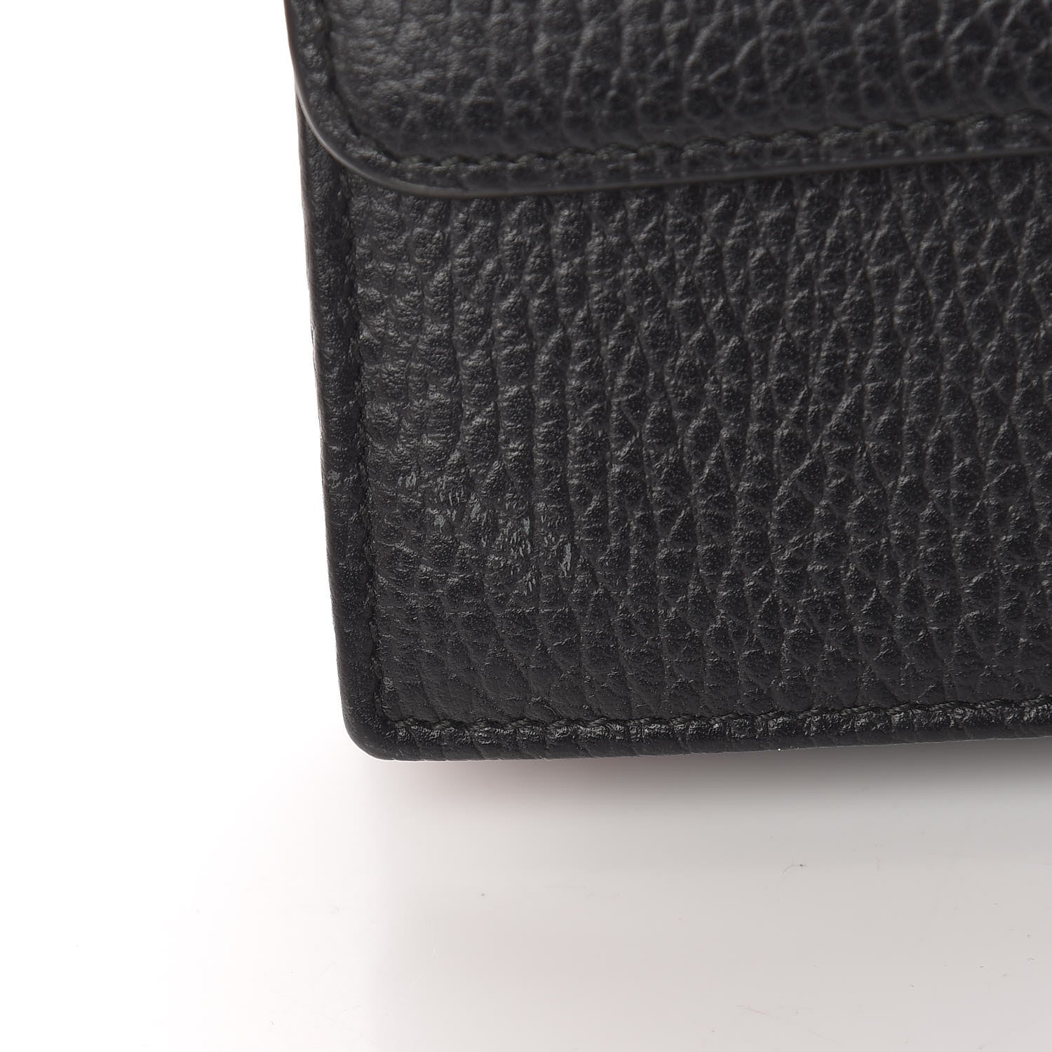 Gucci Dollar Calfskin Interlocking G Chain Wallet Black 11 of 12