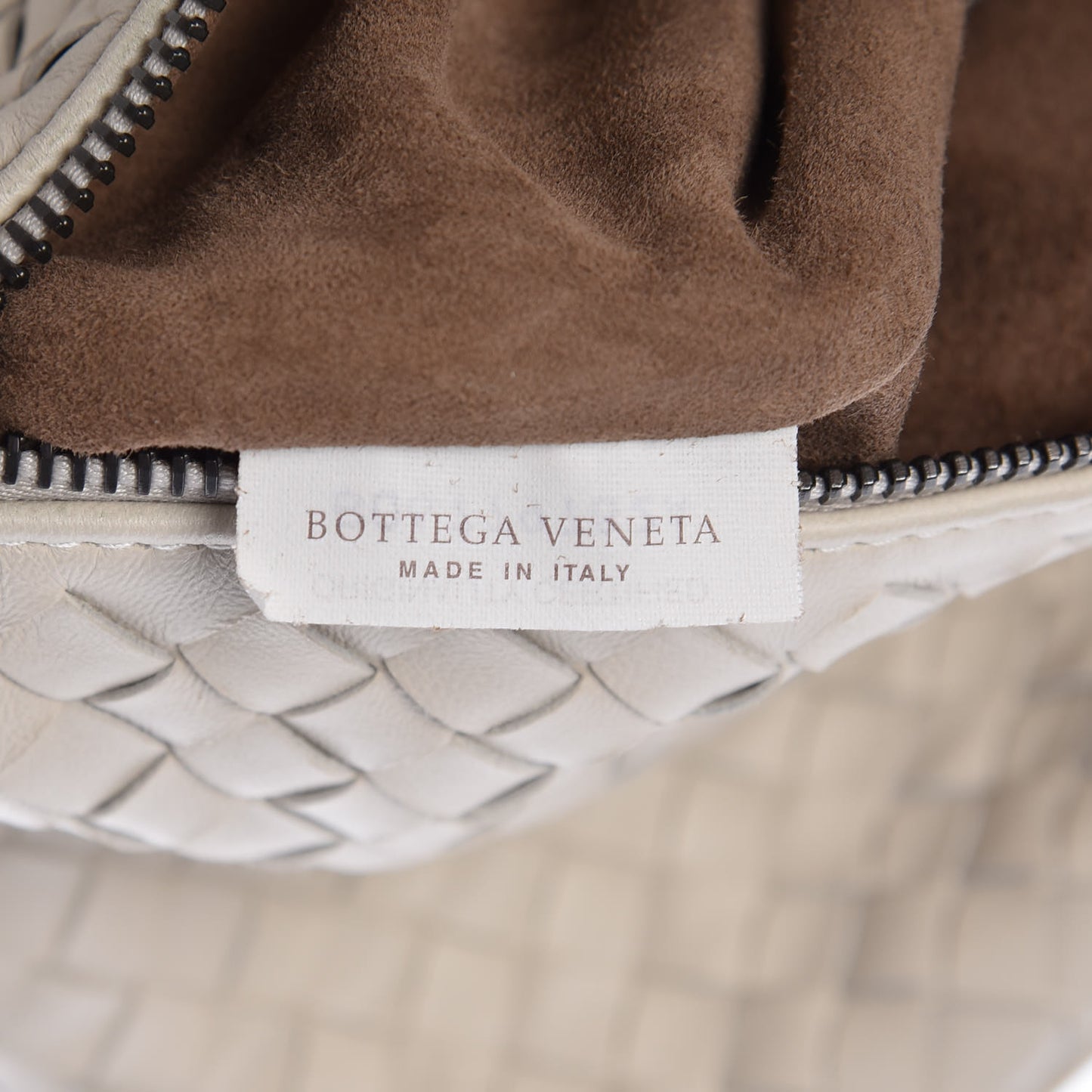 Nappa Intrecciato Small Shoulder Bag White