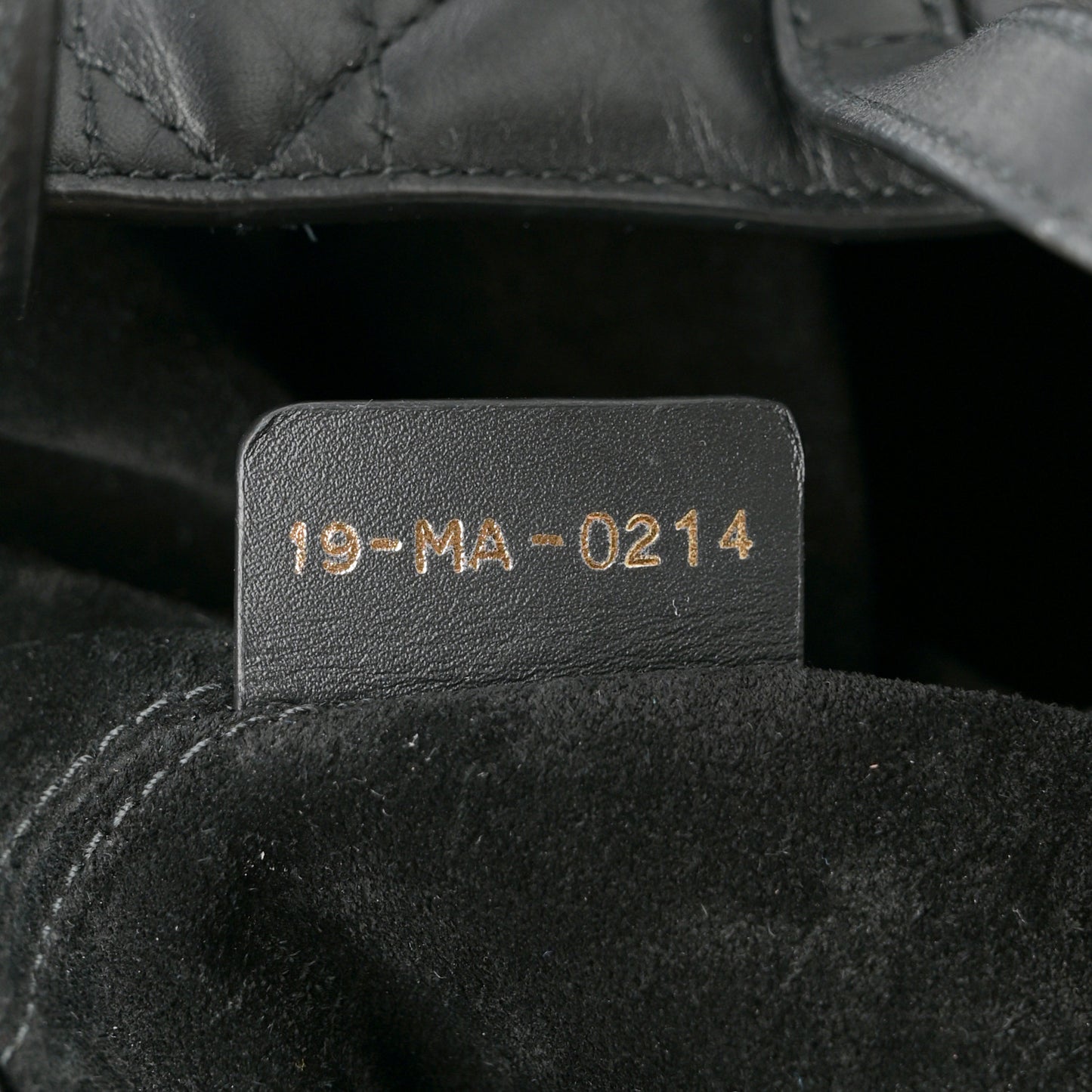 Calfskin Macrocannage Large Toujours Black
