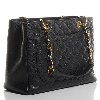 Chanel Caviar Grand Shopping Tote GST Black 3 of 8