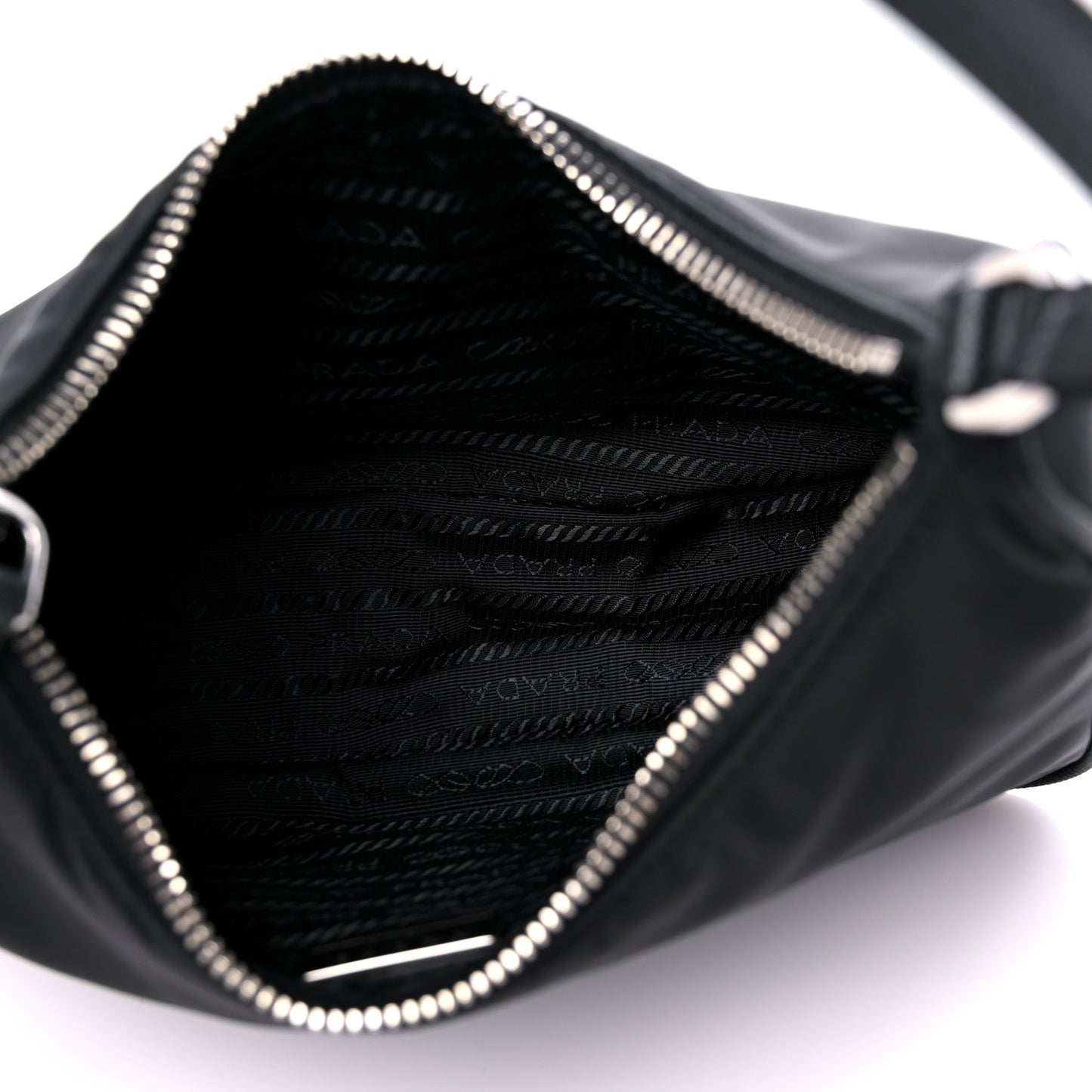 Tessuto Nylon Saffiano Mini Re-Edition 2005 Bag Black