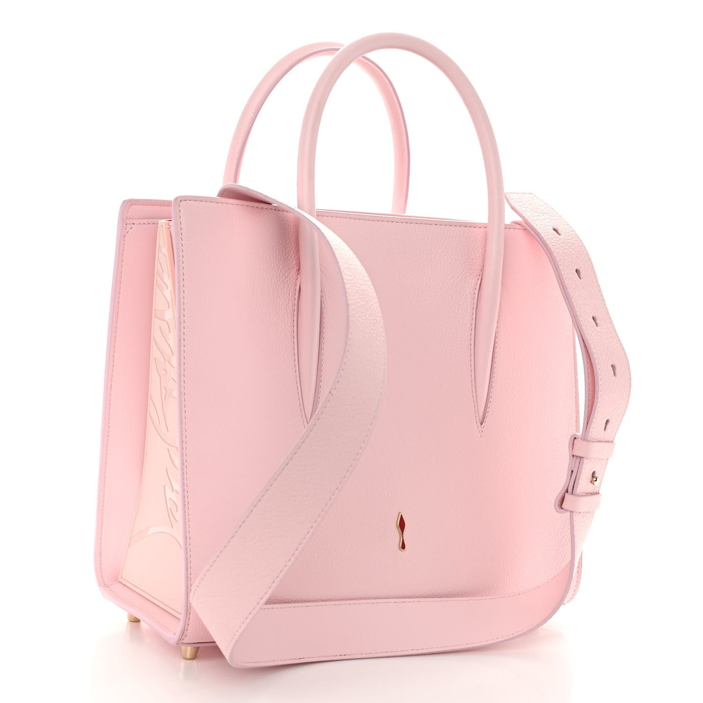 Calfskin Spikes Loubinthesky Medium Paloma Pink