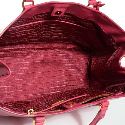 Prada Saffiano Lux Large Tote Peonia 5 of 9