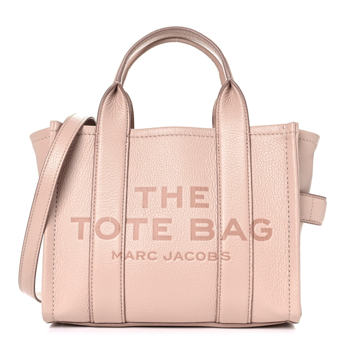 Grained Calfskin Small The Tote Bag Rose Dust