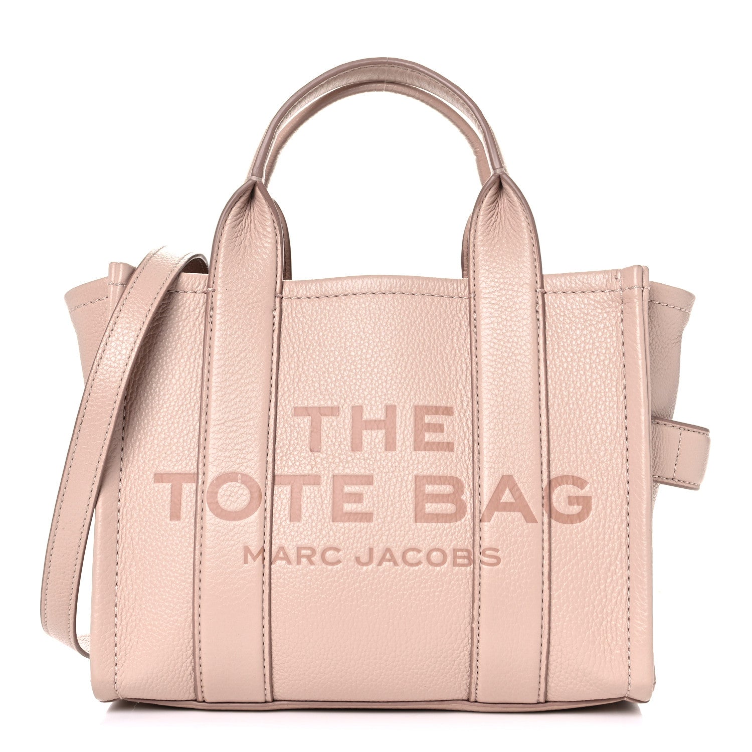 Marc Jacobs Grained Calfskin Small The Tote Bag Rose Dust 1 of 18