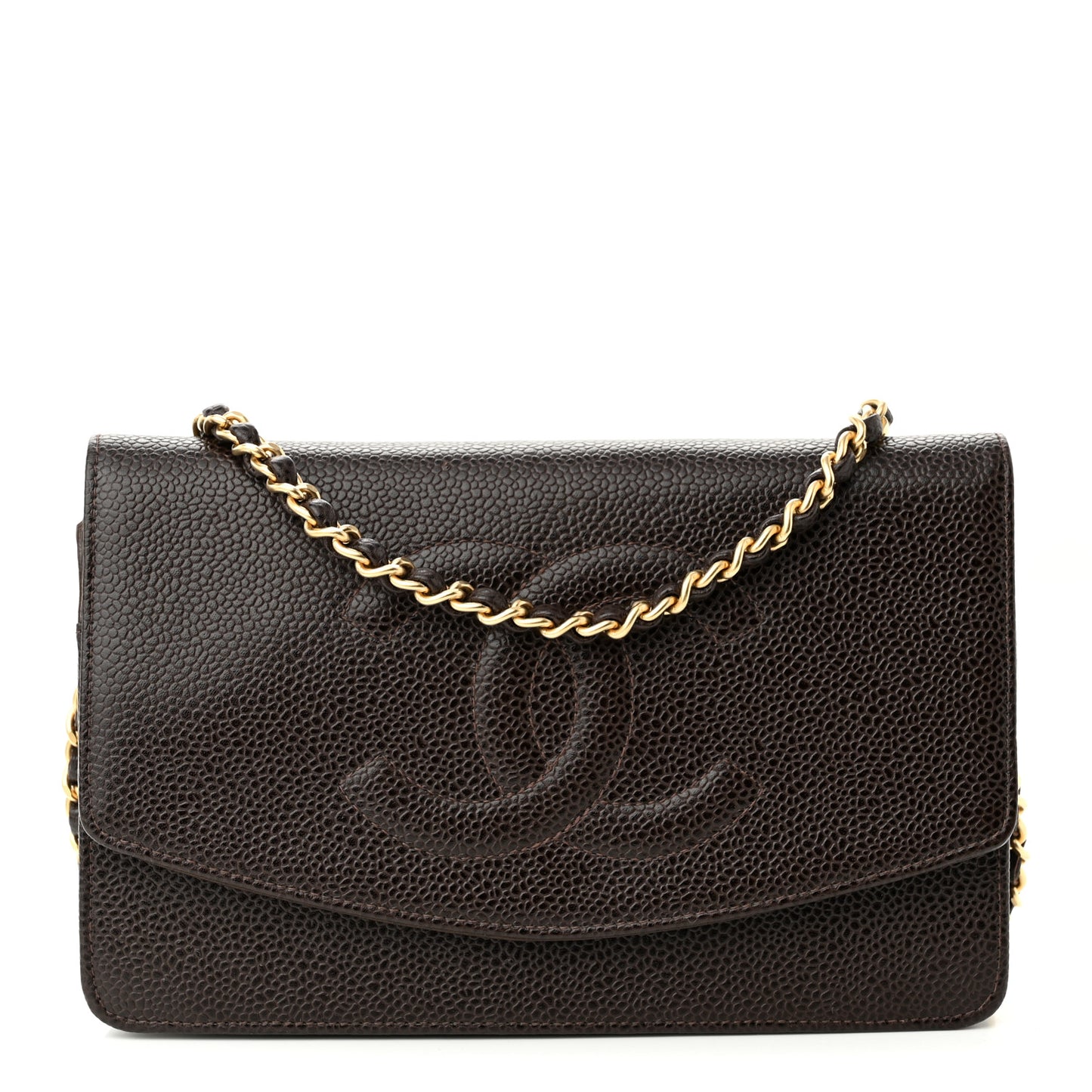Caviar Timeless CC Wallet On Chain WOC Dark Brown