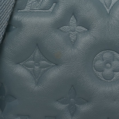 Louis Vuitton Lambskin Embossed Monogram Coussin PM Blue Glacier 13 of 14