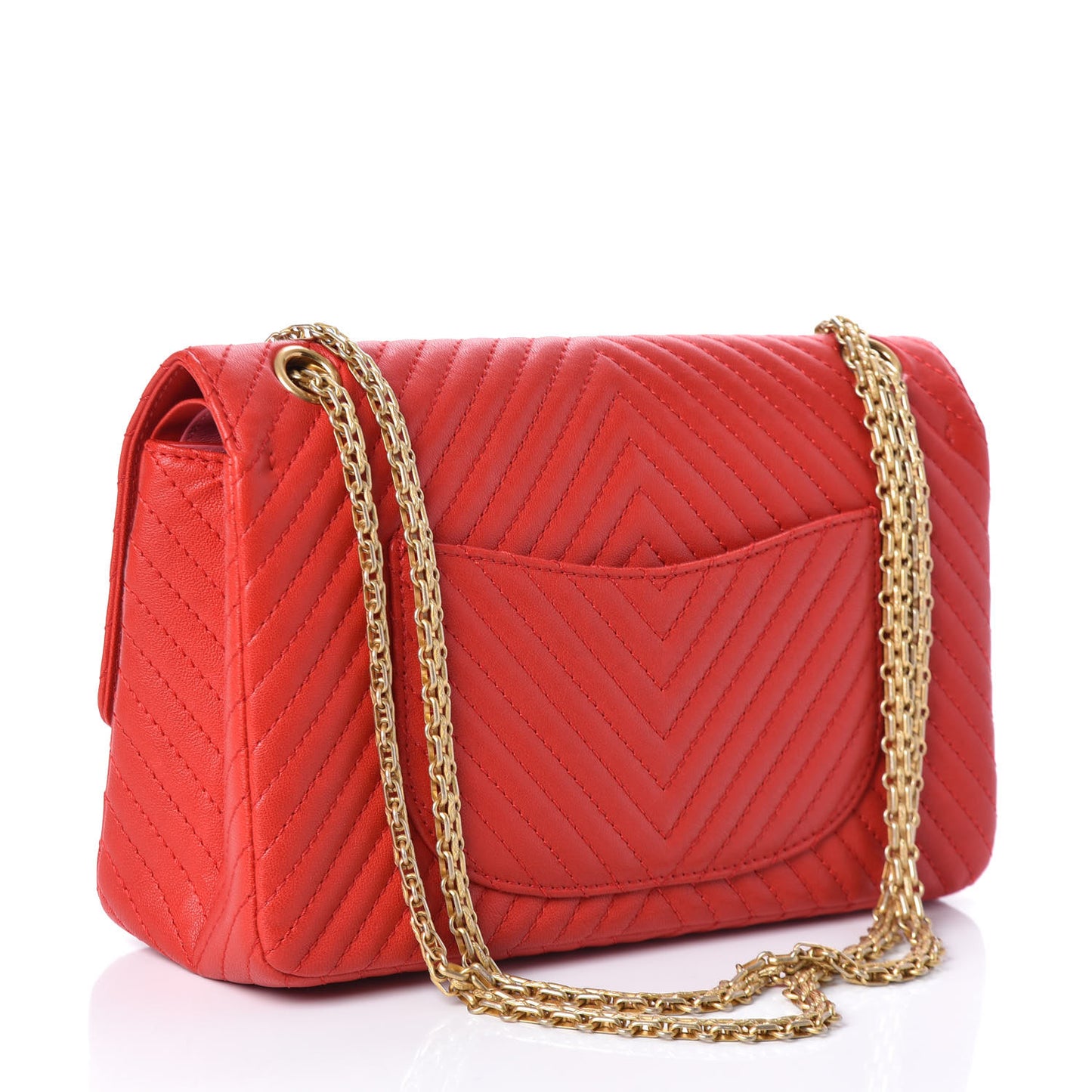Sheepskin Chevron Quilted 2.55 Reissue 226 Flap Red