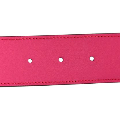 Gucci Calfskin Floral Heron G Cube Memorable Buckle 40mm Belt 80 32 Pink Green Multicolor 4 of 6