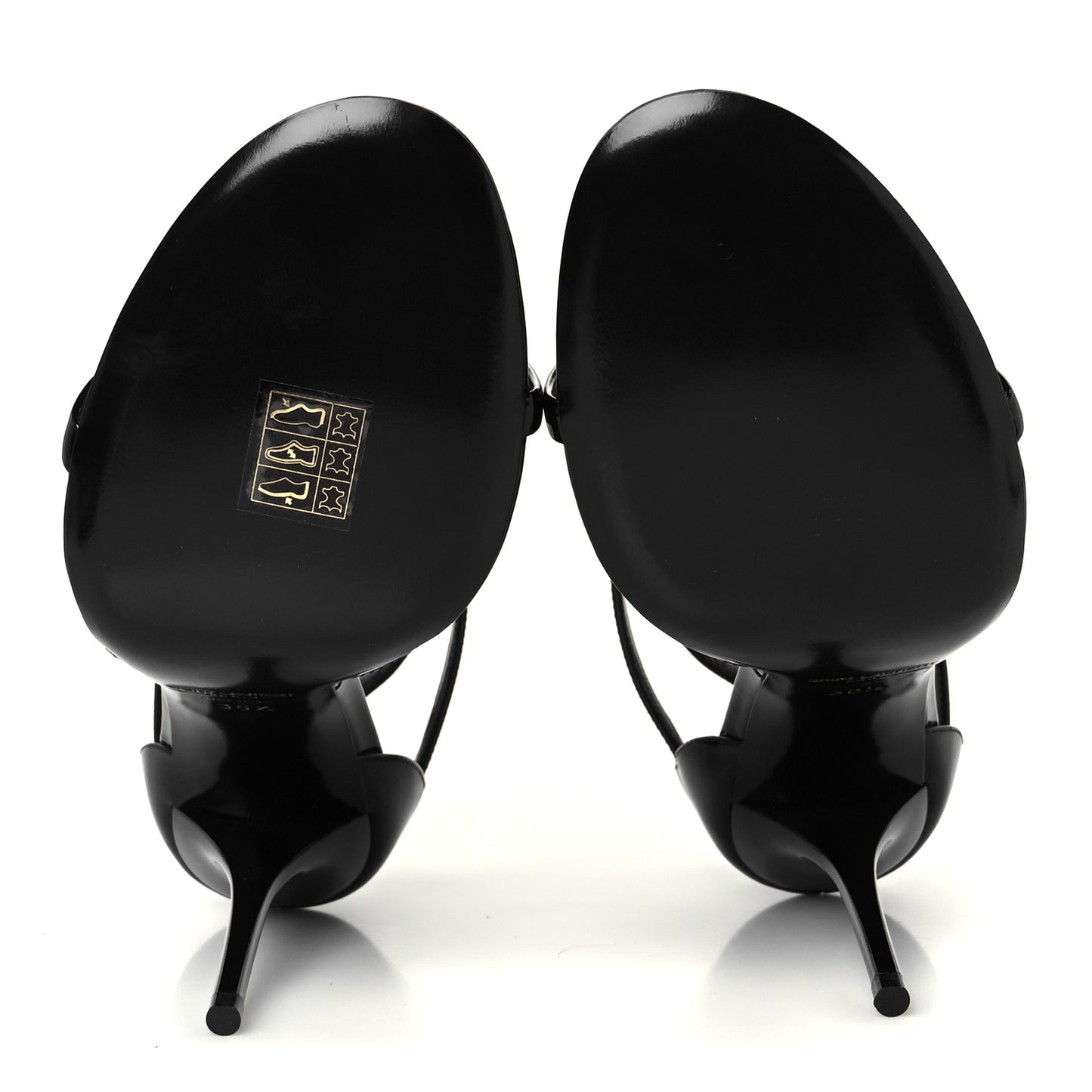 Patent Cassandra 100 Ankle Strap Sandals 38.5 Black