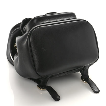 Chanel Lambskin Quilted Small Duma Drawstring Backpack Black 4 of 9