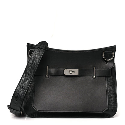 Hermes Taurillon Clemence Swift Jypsiere 31 Black 1 of 10