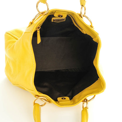 Miu Miu Vitello Shopping Tote Polline 5 of 7