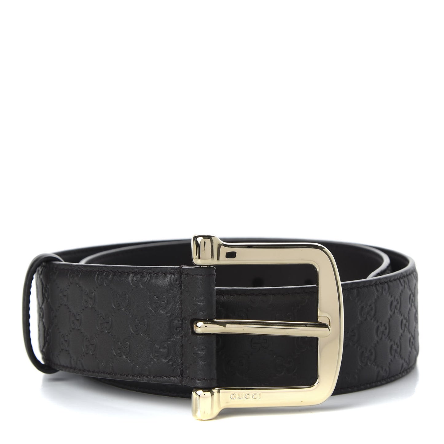 Soft Microguccissima Margaux Calfskin Belt 70 28 Testa di Moro